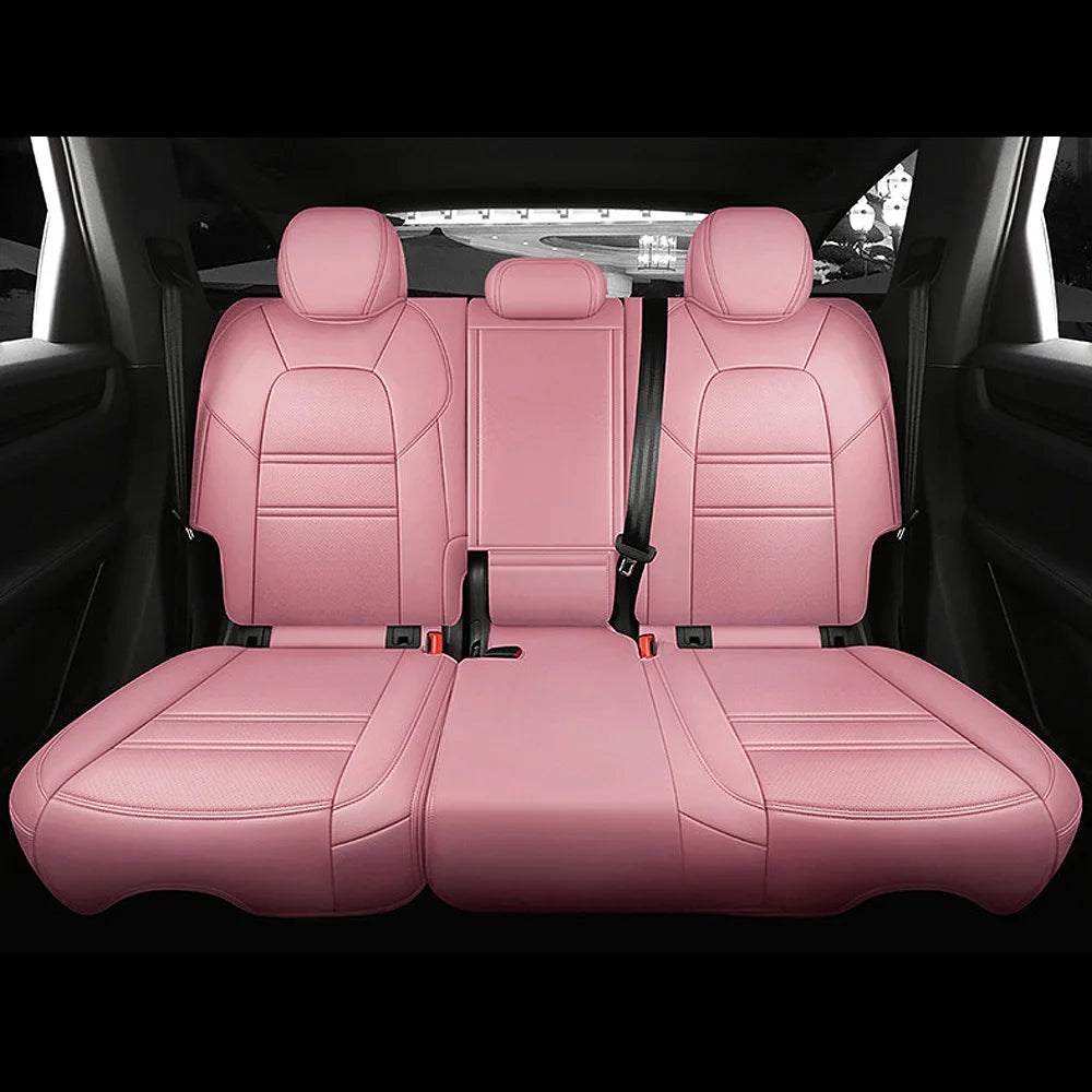 For Land Rover Range Rover Velar 2017 2018 2019 2020 Faux Leather Custom Car Seat Covers Full Set Interior Protector Accessories