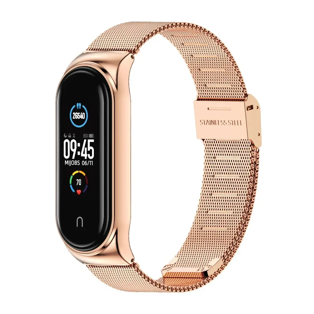 Stainless Steel Strap for Xiaomi Mi 9 8 Band Metal Milanese Bracelet on Mi Band 8 Wristband for Mi Band 9 8 Strap Accessories