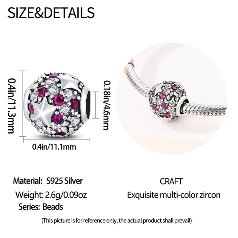 Hot Sale 925 Silver Classic Purple Retro Heart Shape Lotus Angel Pattern Charms Beads Fit 3mm Original Bracelet DIY Jewelry Gift