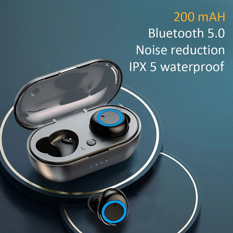 Y50 Wireless Bluetooth Headset TWS Binaural In Ear 5.0 Touch Intelligent Earbuds Noise Reduction Stereo Wireless Headphones