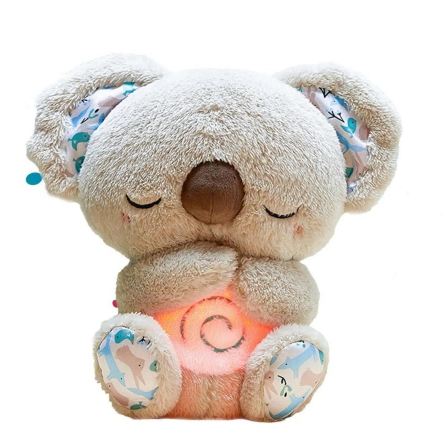 Breathing Koala with Light Sound Baby Sleep and Playmate Koala Musical Stuffed Plush Toy Newborn Sensory Comfortable Baby Gifts