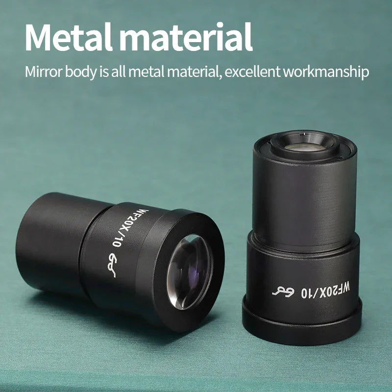 WF10X WF15X WF20X High eye point wide-angle  eyepiece for binocular triocular stereo microscope 30MM mounting interface