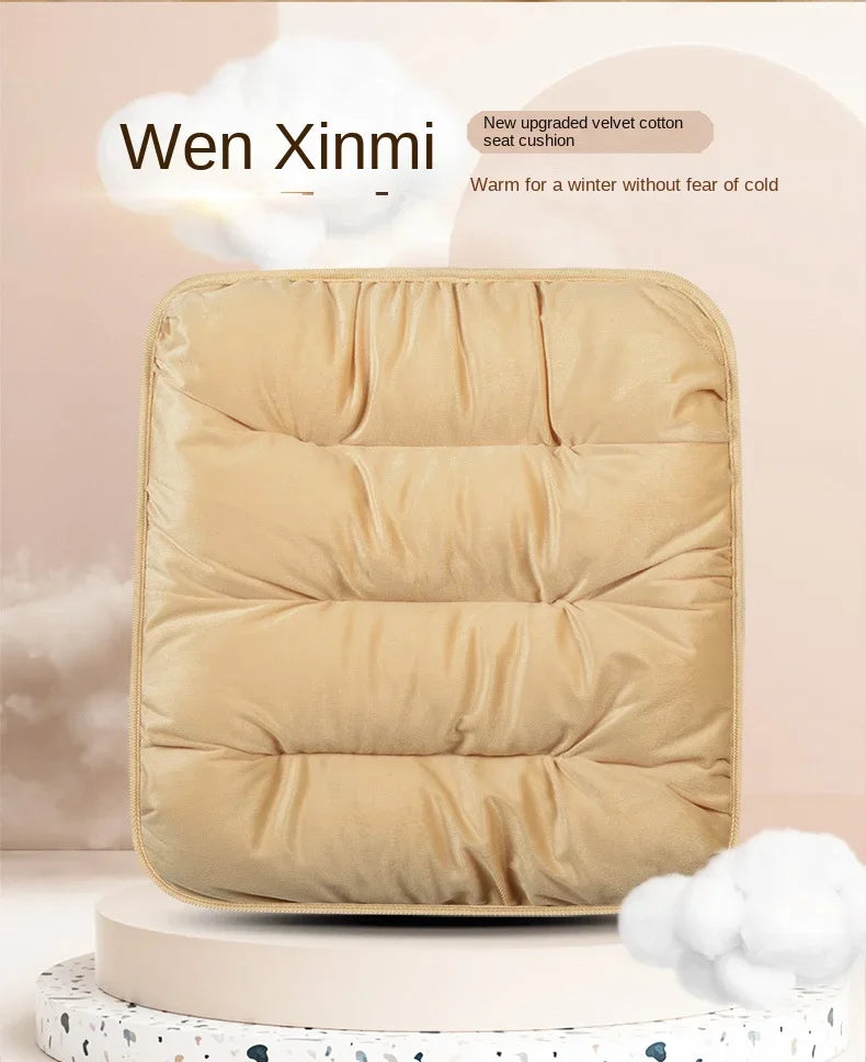 Winter Car Seat Cover with Back Pad Warm Slip-resistant Car Seat Cushion Chair Protector Universal for Suv Pick-Up Truck Sedan