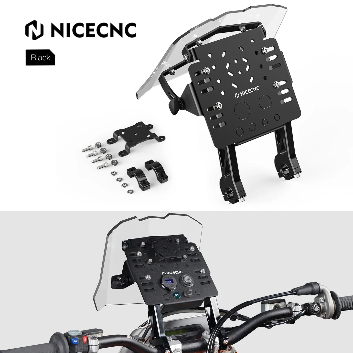 GPS Mount Bracket Mini Fairing Kit For KTM 690 SMC R Enduro R 2008-2024 Husqvarna 701 Supermoto Enduro 2016-2024 GasGas SM 700