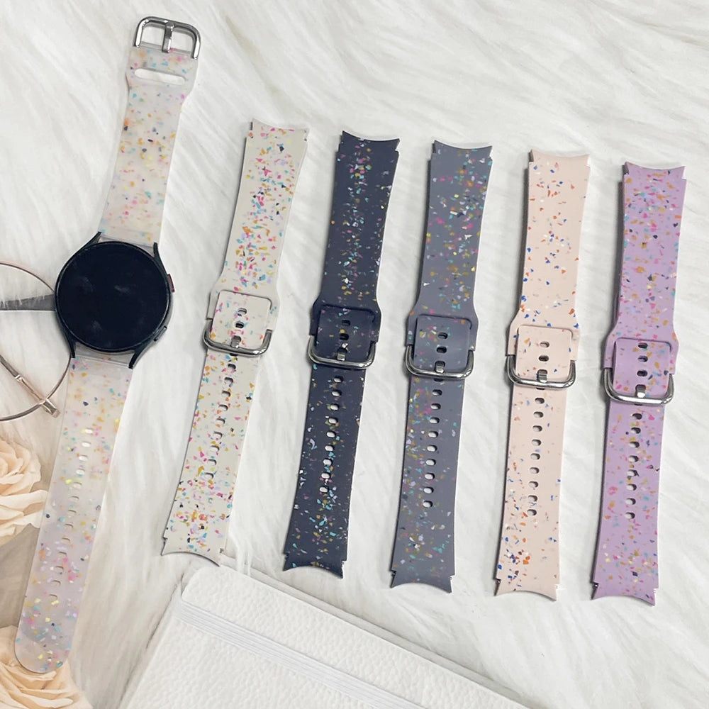 Silicone Strap For Samsung Galaxy Watch 6/6 Classic Eco-friendly Watchband for Galaxy Watch 4 5 6 7 FE