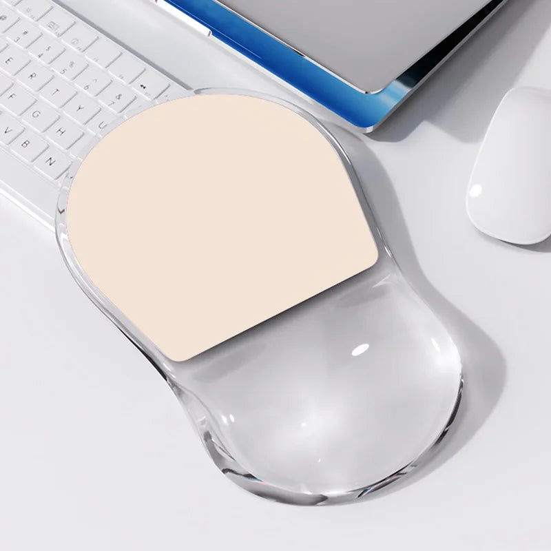 New Ergonomic Mouse Pad Wrist Support Relieve Wrist Pain Gel Mouse Pad Home Computer Anti slip Silicone Rubber Soft Mouse Pad