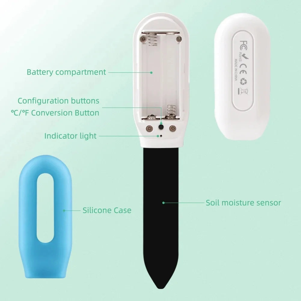 Tuya/Zigbee Smart Soil Tester Wifi Humidity Temperature Moisture Sensor Mobile phone APP Real Time Monitor for Plant Garden