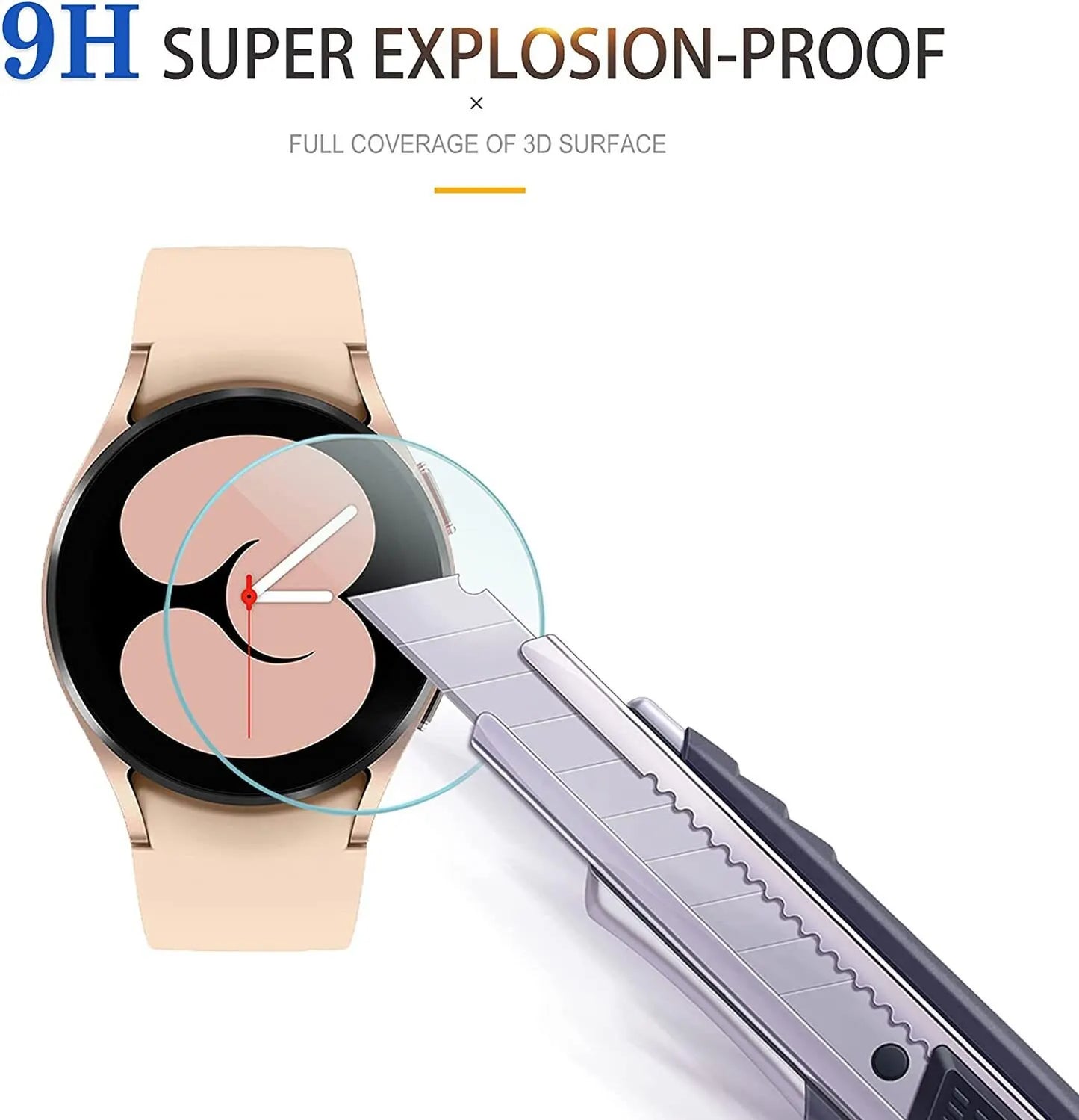 9H Tempered Glass for Samsung Galaxy Watch 4 40mm Classic Watch 3 Anti Scrach Film HD Screen Protectors