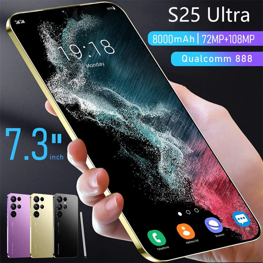 HOT 2025 new S25 Ultra original intelligent 4G 5G dual card dual standby Android 14 system global version 108MP 8000mAh battery