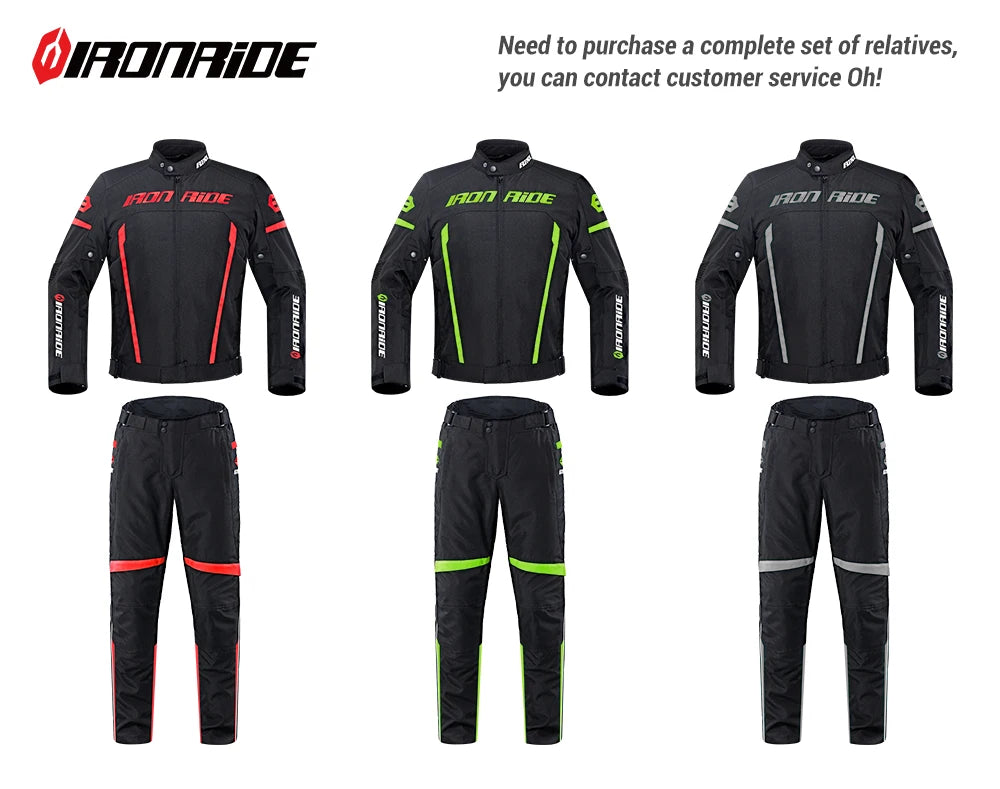 Motorcycle Jacket Waterproof Motorcross Jacket Pants Moto Jacket Windproof Riding Motorbike Clothes With Protective Gear M-3XL