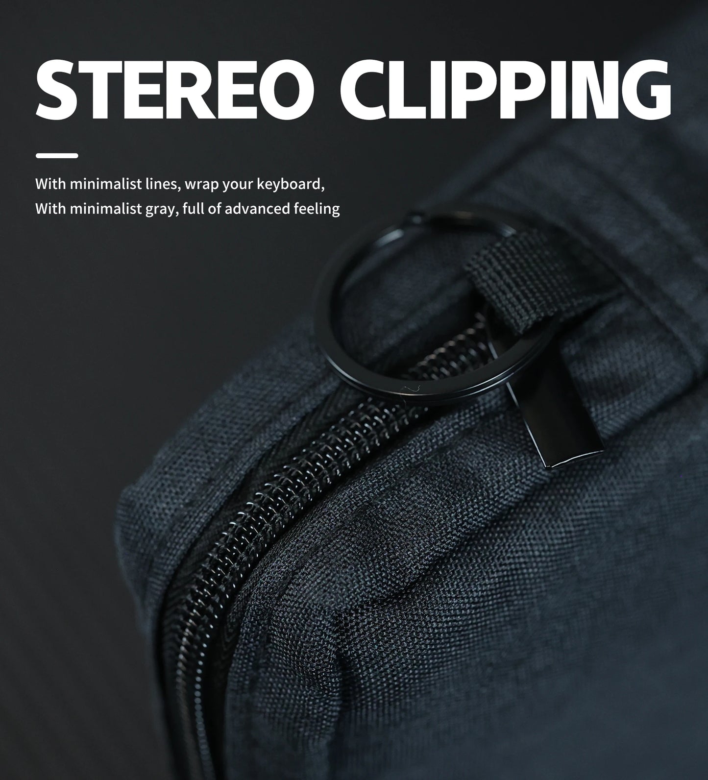 Chosfox Protable keyboard Storage Bag Large Capacity Mechanical Keyboard Bag 87/75/67 Thickened Fabric Waterproof Protect Bag