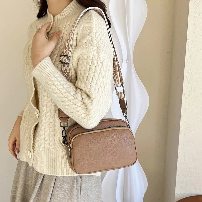 New Fashion Women's Bag Senior Simple Atmosphere Single Shoulder Crossbody Bag With Retro Small Square Bag Simple Fashion