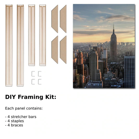 Drop Shipping DIY Wooden Framework DIY Canvas Paintings Frame Natural Wood Photo Frame Poster Frame Home Decor Picture Frames
