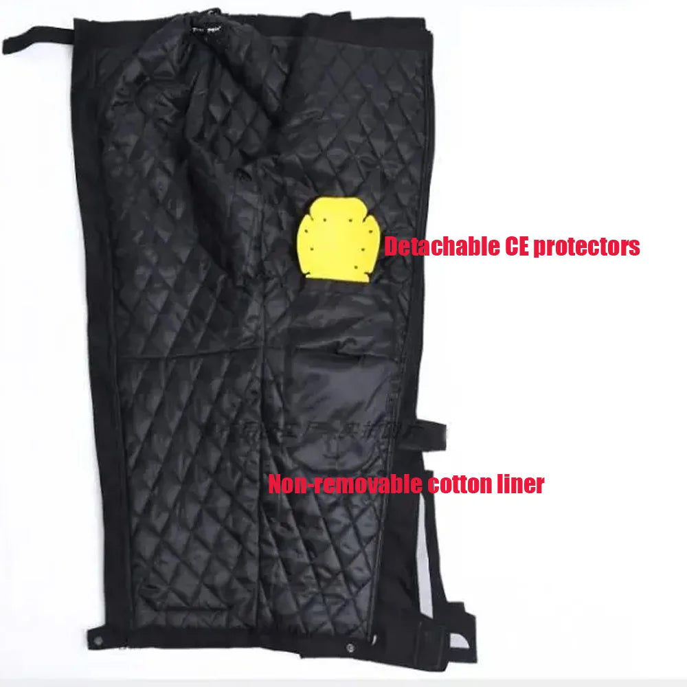 Motorcycle Men's detachable windproof pants trouser With CE gear drop-proof riding pants thermal equipment quick release pant