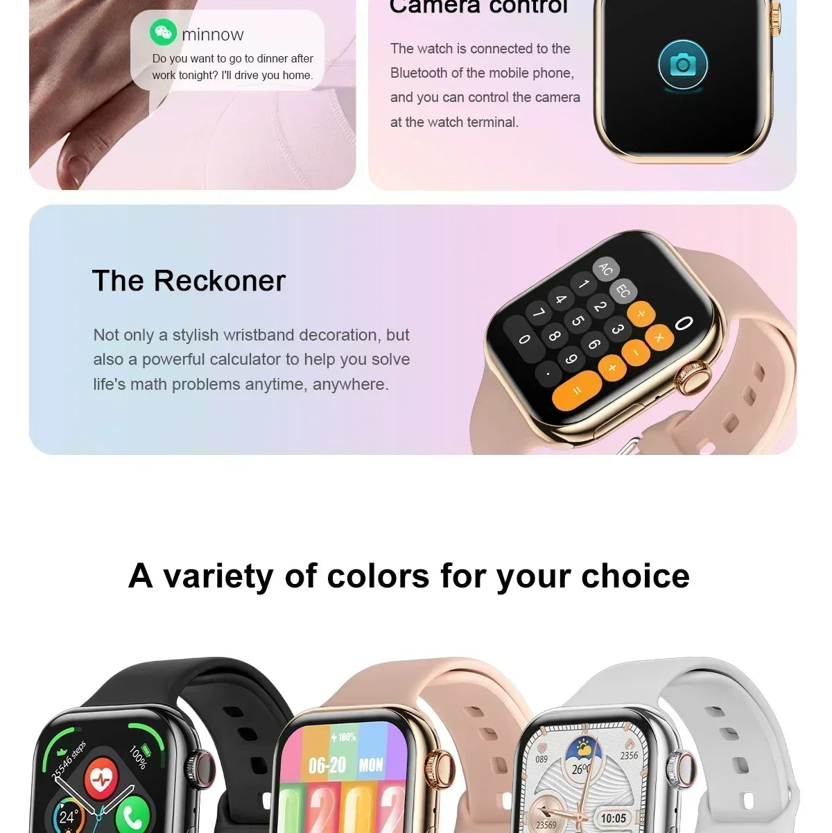 2025 New Original For Apple Watch 10 Smart Watch Men Body Temperature Bluetooth Call NFC GPS Sports Women SmartWatch for Apple