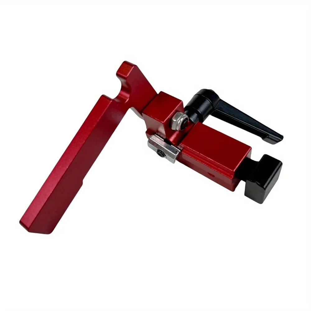 Slide Rail Aluminum Alloy Block Chute Limiter DIY Tools, Miter Track Stopper Mulit-Slot Fence Sliding Limiter Locator