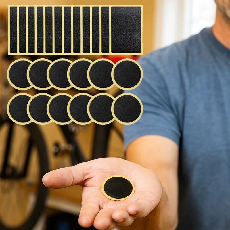 Quick Drying Repair Bike Tools 30/20/10PCS Bicycle Glue-free Tire Patches Tool Quick Repairing Tyre Protection Patch Adhesive