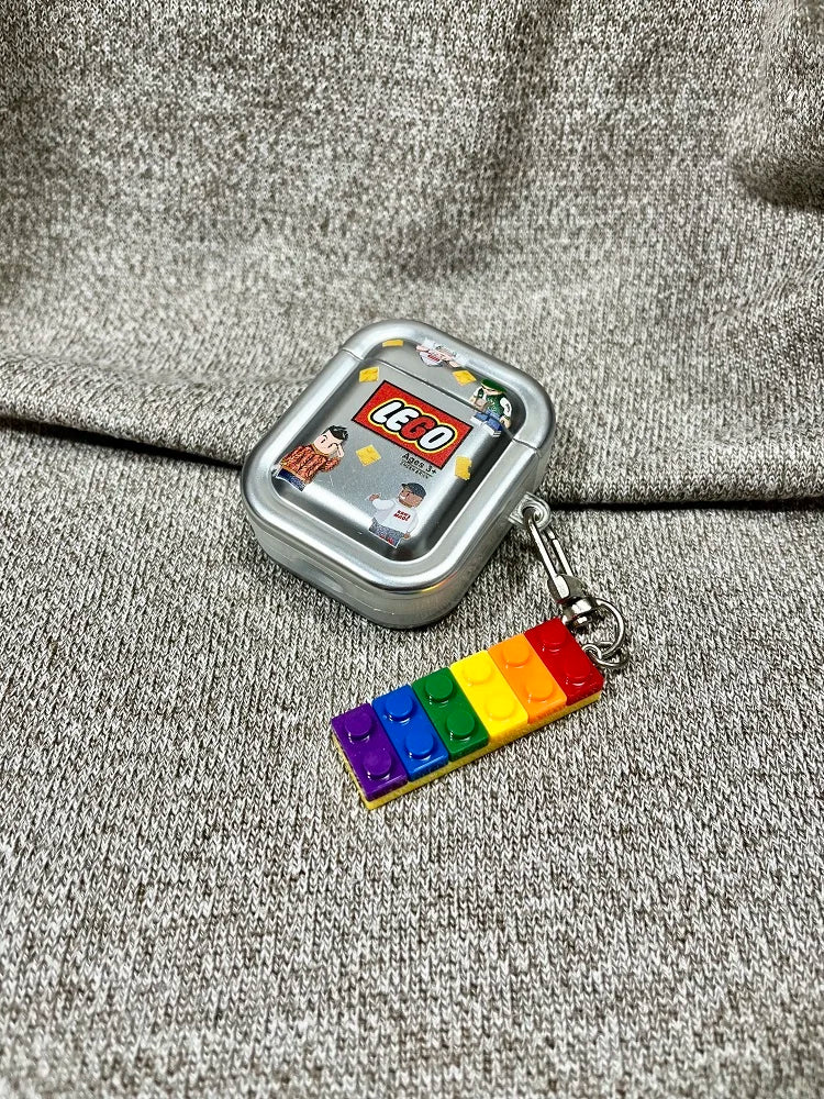 Plating Building Block Airpods4 Protective Cover Airpodspro2 Protective Case Airpods3 Apple Headphone Airpods2 Protective Case