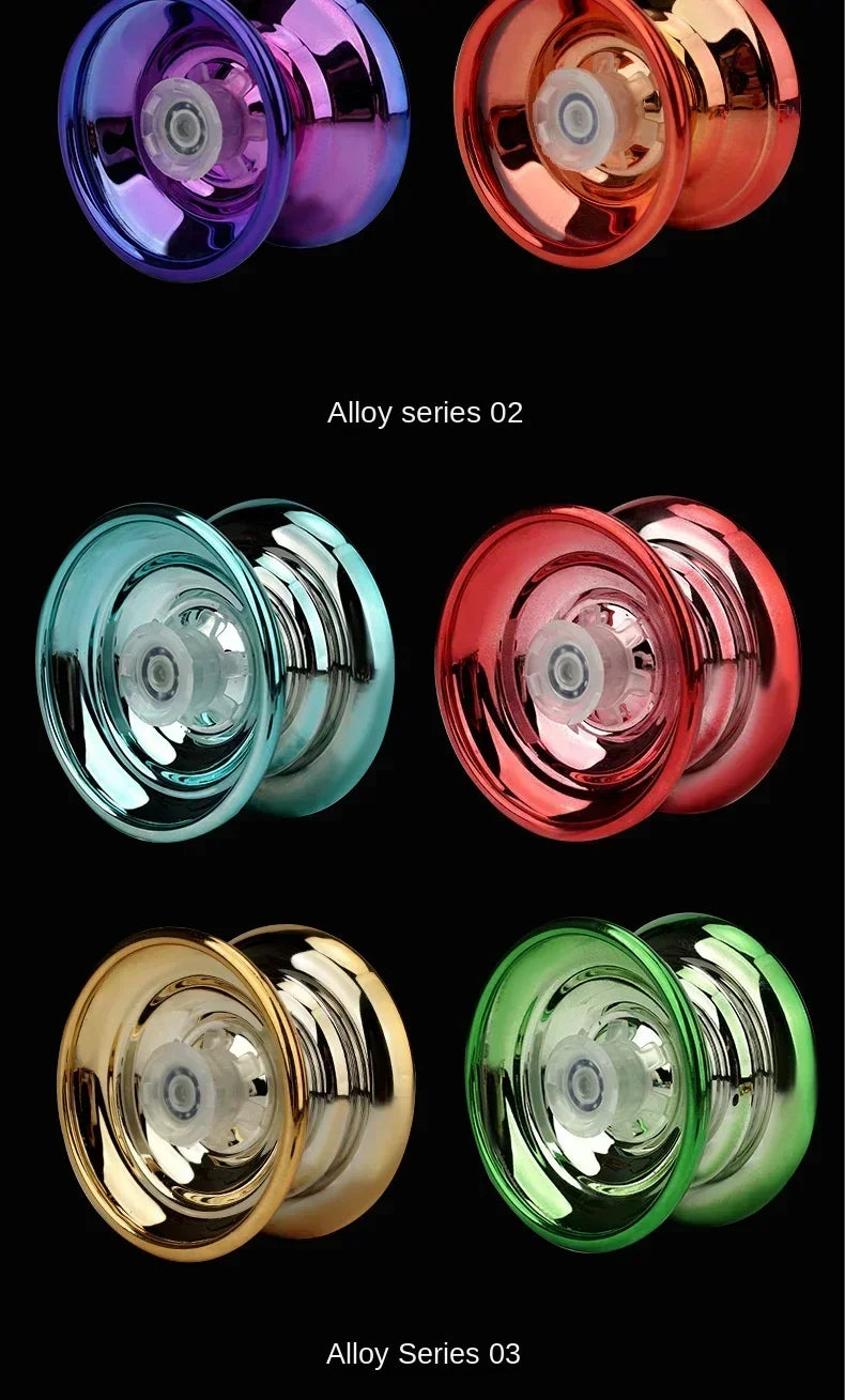 Professional Aluminum Metal Yoyo for Kids and Beginners. Metal Yo YOS for Kids and Adults with Yo Yo Accessories