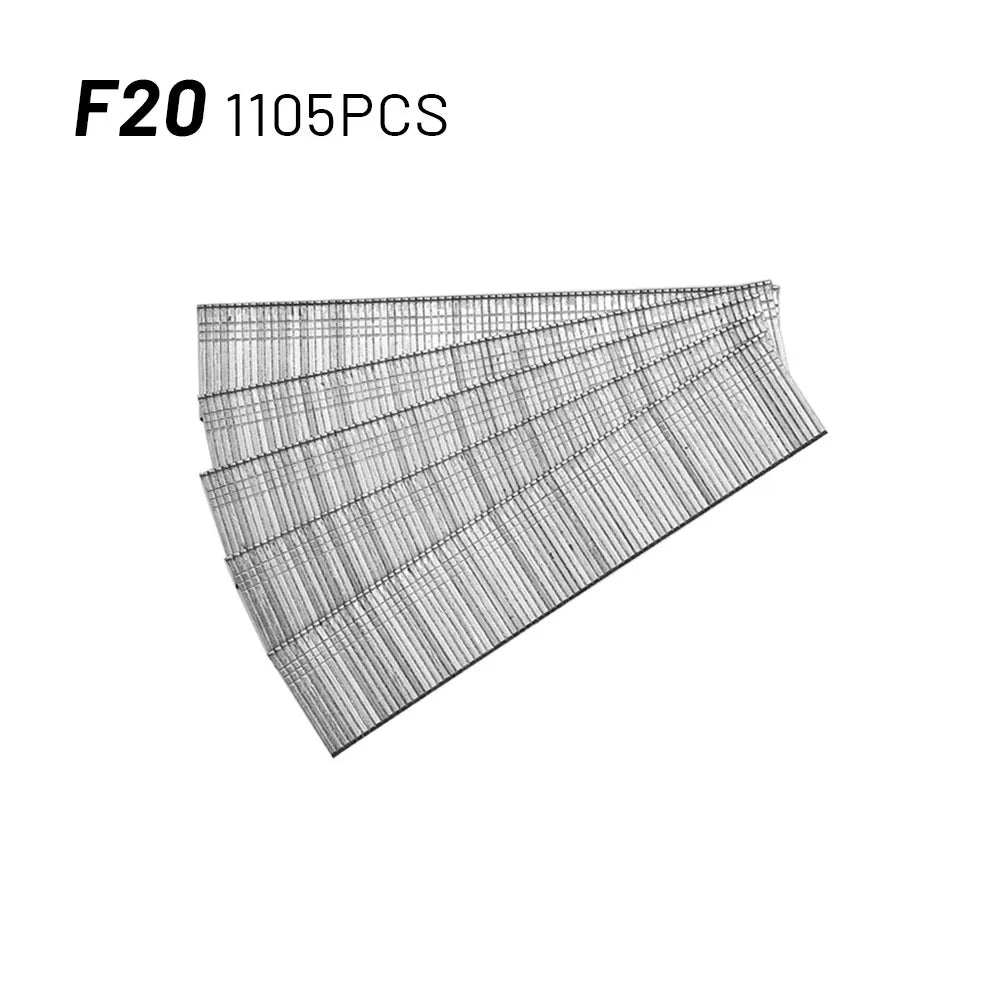 1105 Pcs Staples F15/F20/F25/F30 Straight Brad Nails For DIY Gardening Woodworking Home Improvement Hardware Fasteners Tools
