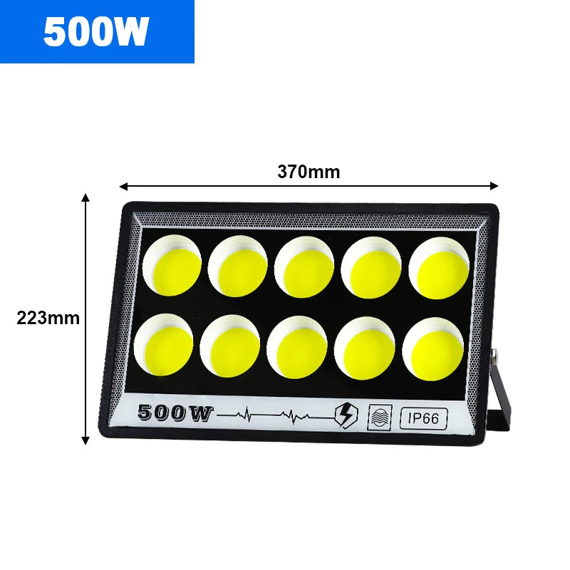 50W 100W 200W 300W 400W 500W LED Flood Light Outdoor Lighting 220V Waterproof IP66 Projector Lighting Spotlight Wall Floodlights