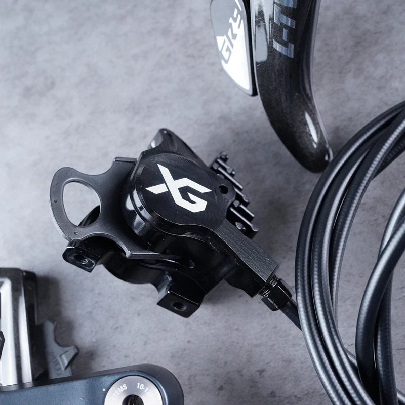 LTWOO GRT / GR9 Disc 1x11s / 1x12s Gravel Hydraulic Disc Brake Groupset + ZRACE XG Flat Mount Brake Caliper, Carbon Fibre