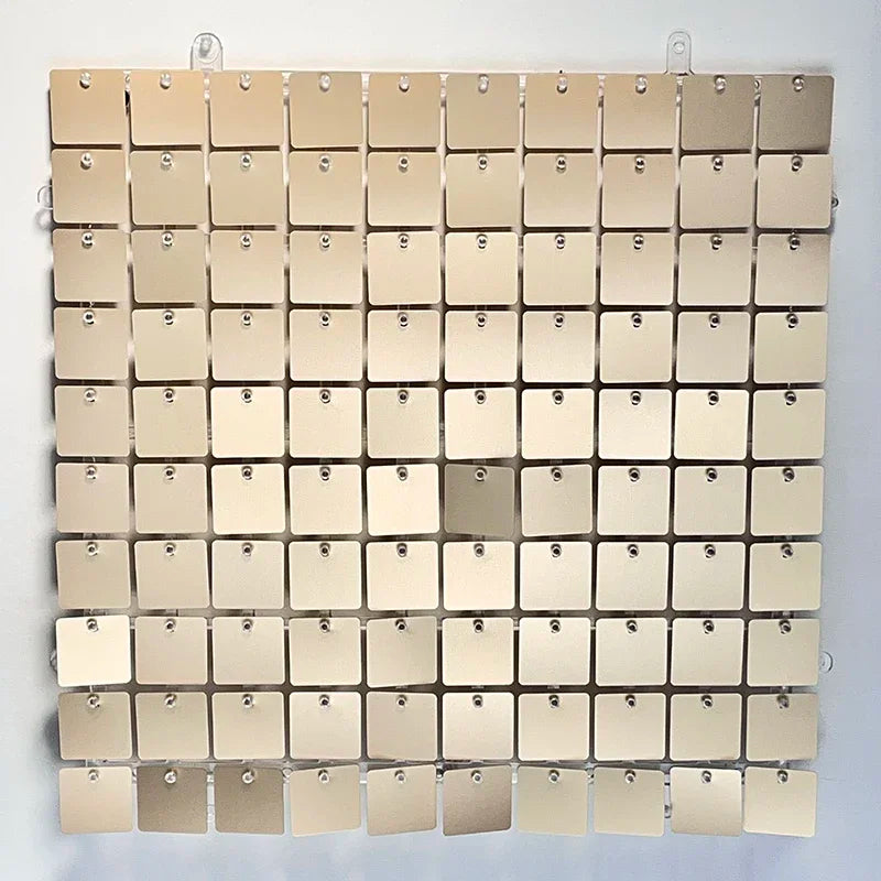 90x180cm Shimmer Wall Backdrop Matte Champagne Gold Sequin Shimer Wall Panels for Birthday Party Wedding Marriage Decorations