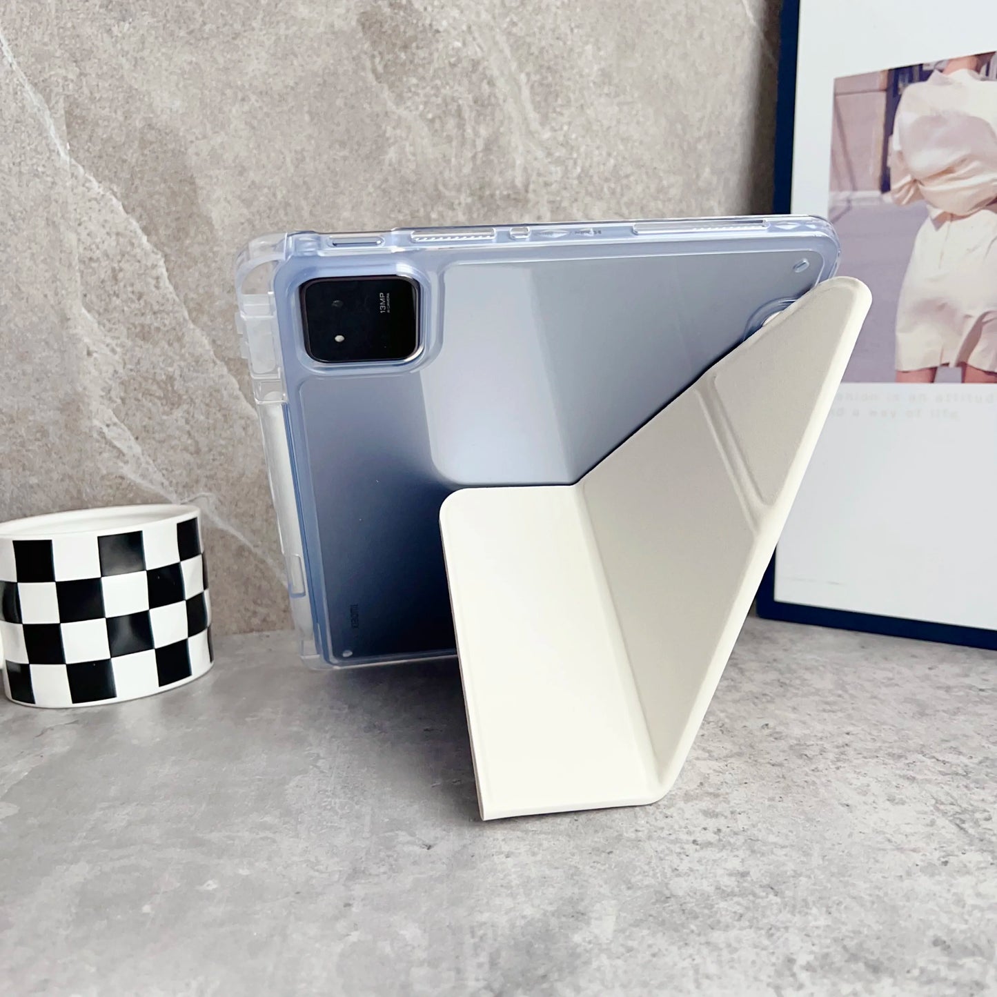For Xiaomi Mi Pad 8 7 6 Pro 11.2 Case Redmi pad SE 11 2 K Pad 8.8 Auto Wake up & Sleep Silicone Cover Y-Fold Support Charging