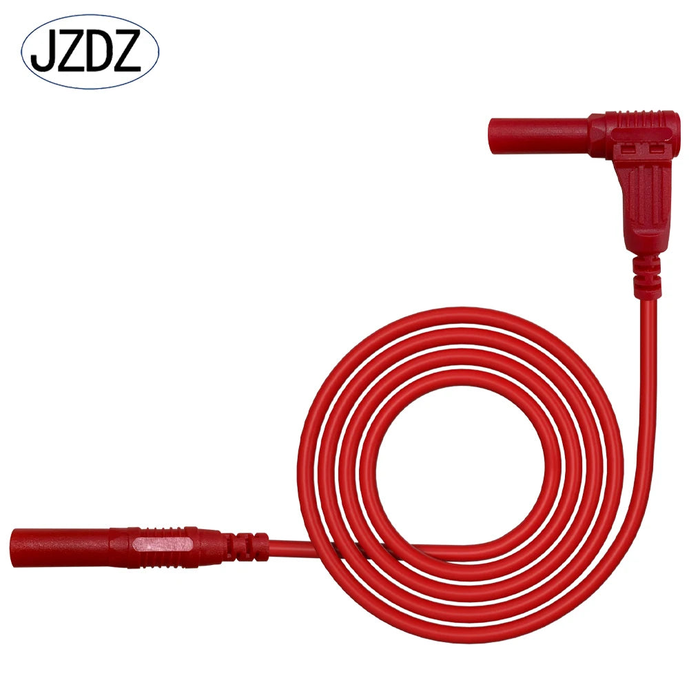 JZDZ 2pcs Multimeter Test Lead with  4mm security Banana Plug male plug on both ends Red black J.70018