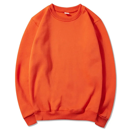 2025 Spring and Autumn Fashion Brand Solid Color Round Neck Long sleeved Sweater for Men and Women's Fashion Casual Sports Shirt