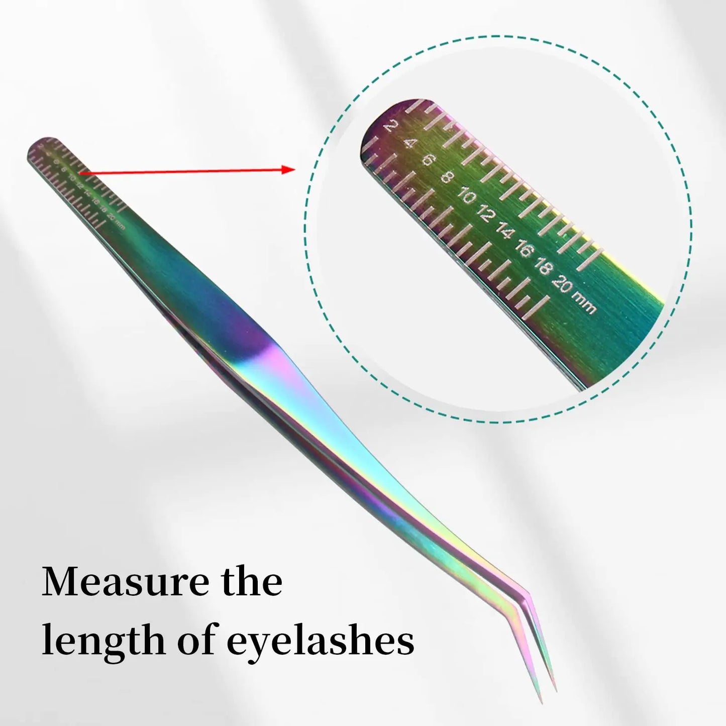 Libeauty 1 Pair Professional Eyelash Tweezers 3D Volume Eyelash Extension Lash Eyebrow Excellent Closure Grafting Eyelash Tools