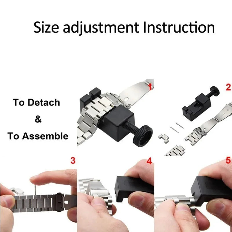 22mm 20mm Metal Band for Samsung Galaxy Watch 7 6 5 4 40mm 44mm 46mm 5Pro 45mm Stainless Steel Strap for Amazfit Bip Huawei GT4.