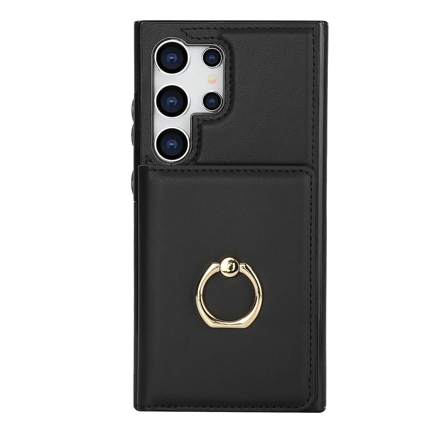 Wallet Case with Card Holder, 360° Rotation Ring Kickstand Magnetic Clasp for Samsung Galaxy S25 S24/S23/S22/S21 Ultra/Note 20