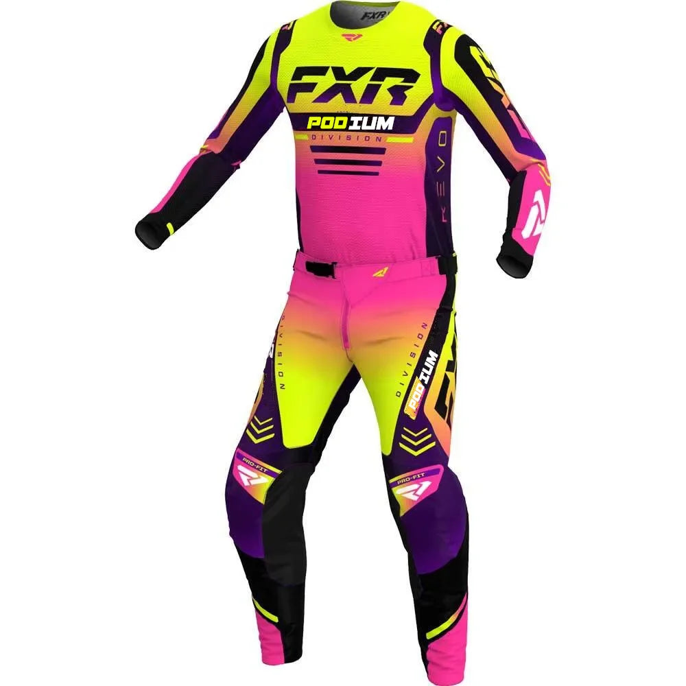 2024 Podium FXR MX Gear Set Top Motocross Dirt Bike Jersey Set Off Road Motorcycle Combos