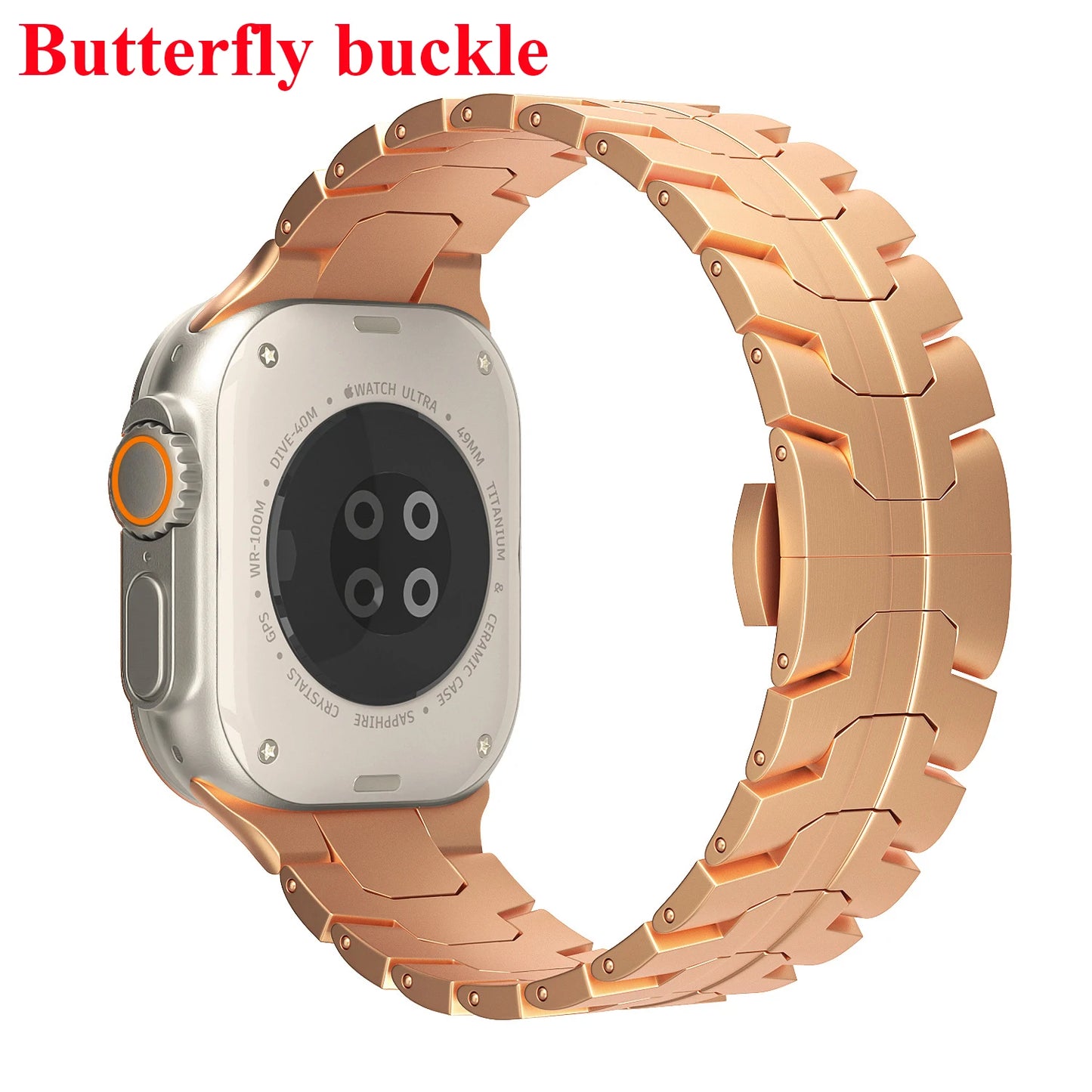 Stainless Steel Strap For Apple Watch Series 11 10 9 8 SE 3 46mm 45mm 42mm 44mm Metal Bracelet Band For iWatch Ultra 3/2/1 49mm
