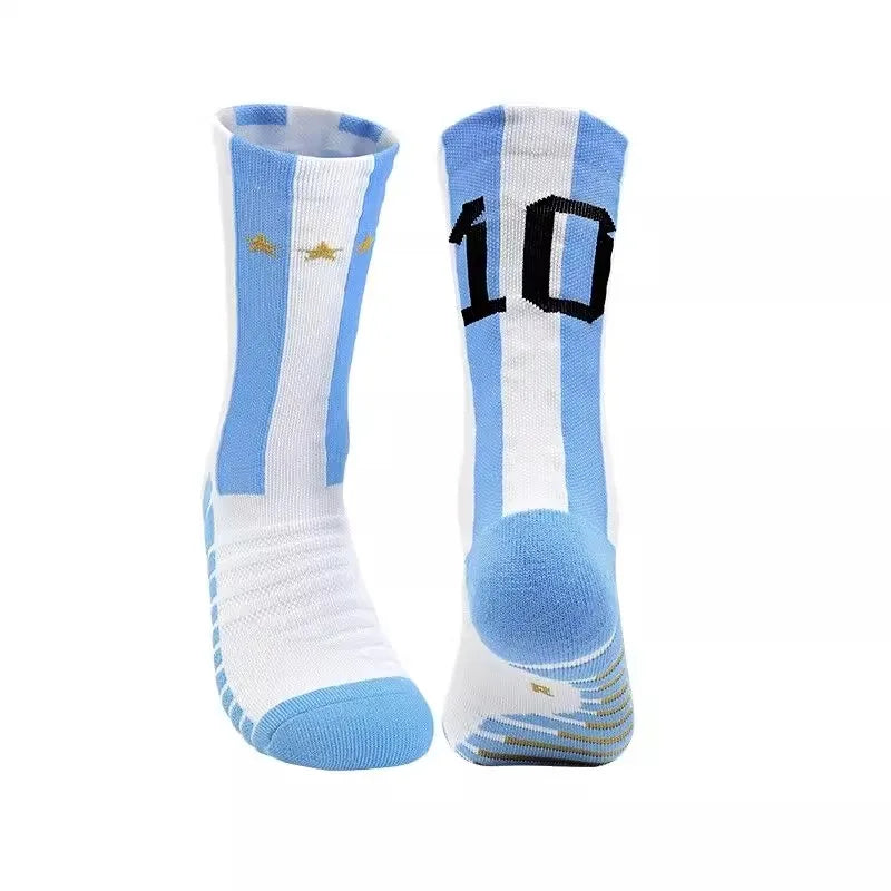 High Qality Number 30 7 Football Socks Adult Men Non-Slip Soccer Sports Outdoor Jog Running Cycling Fast-drying Breathable Sock