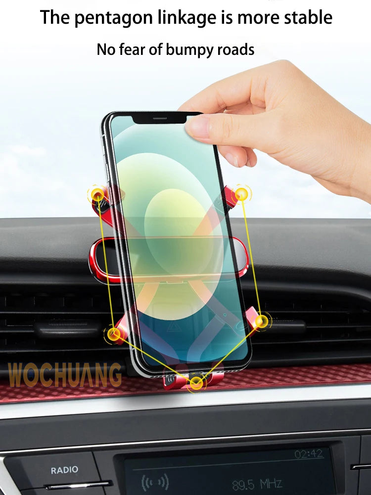 Car Phone Holder For GEEly Tugella 2019-2022 GPS Special Gravity Navigation Mobile Bracket 360 Degree Rotating Stand Accessories