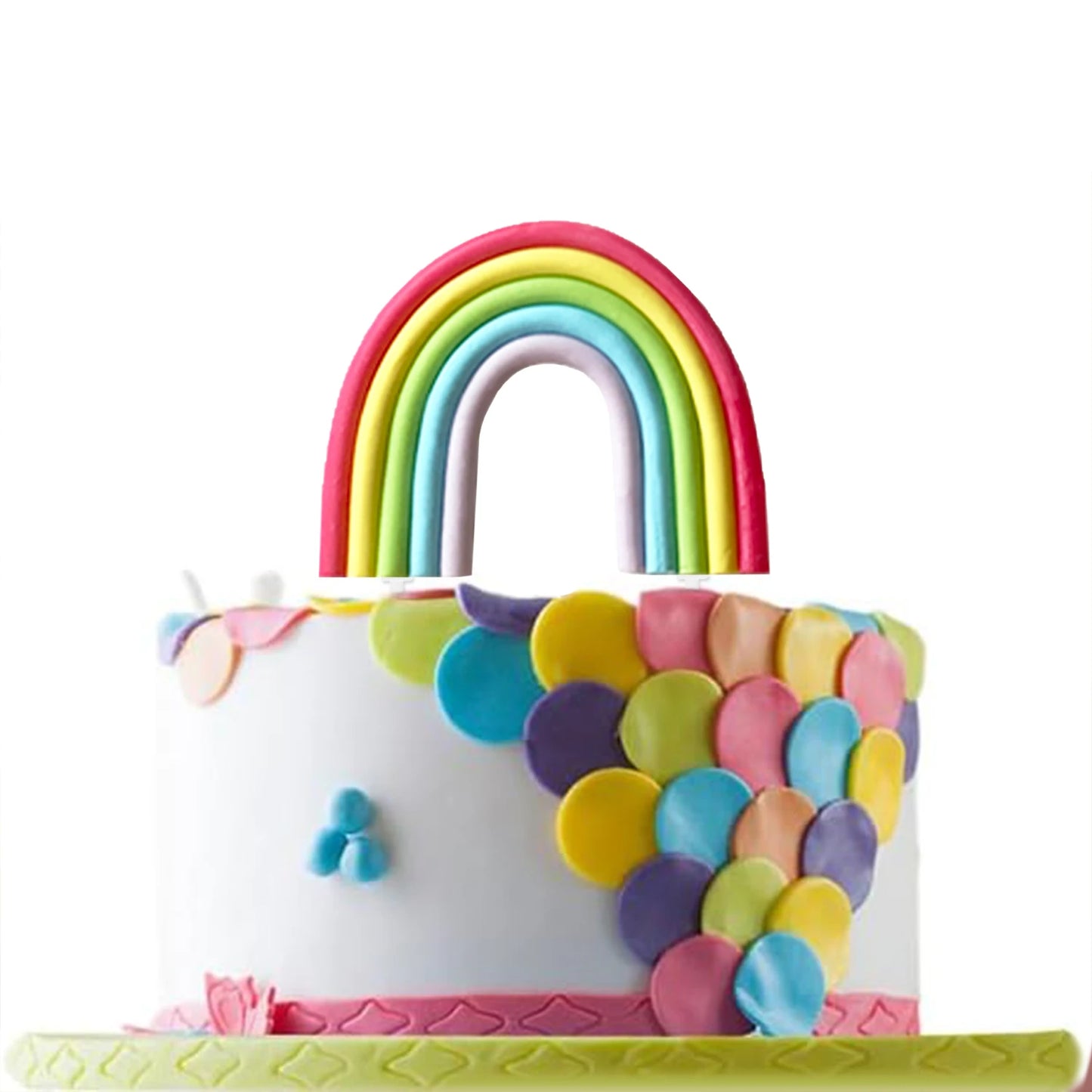 Rainbow Cake Toppers,Three-Dimensional Cloud Rainbow Design Cake Picks for Party Birthday Wedding Cake Decorations Supplies