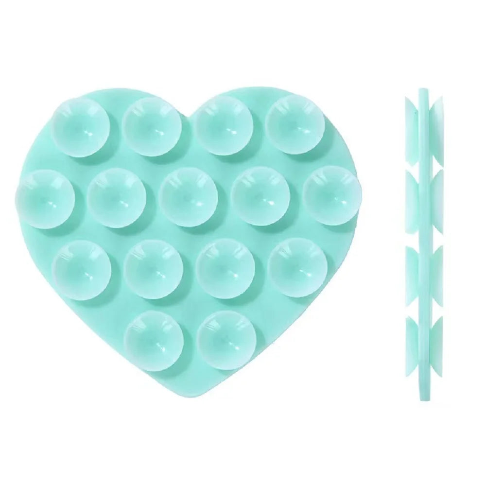 Silicone Heart Bag Bracket Retractable Folding Mobile Phone Bag Bracket Available In A Variety Of Colors