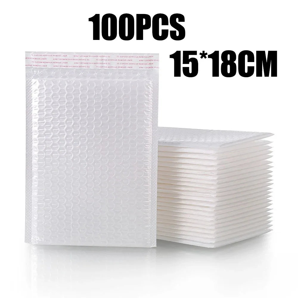 10-100PCS Bubble Mailers Wholesale White Padded Envelope for Packaging Mailing Gift Self Seal Shipping Bags Bubble Envelope