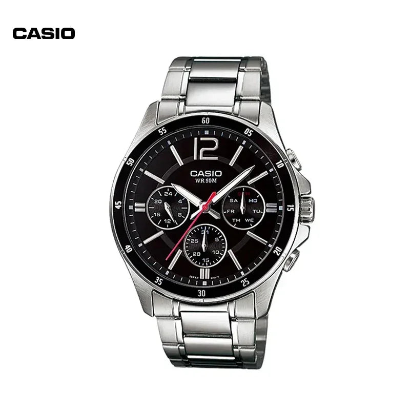 Casio MTP-1374D Classic Three Eyes Men's Quartz Waterproof Fashion Casual Business Simple Ladies Gift Versatile Date Week