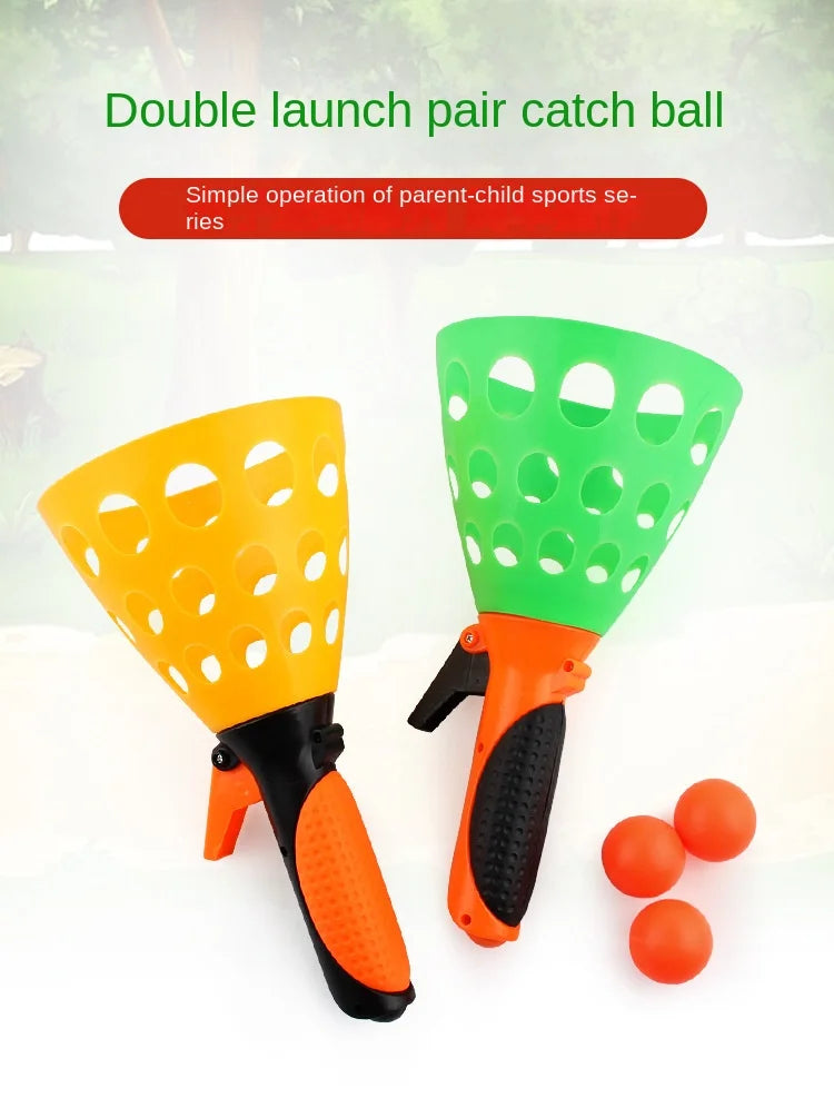 Catapult Two-player Docking Ball Launch Ball Ping-pong Bouncy Ball Leisure Sports Parent-child Interaction Outdoor Toys