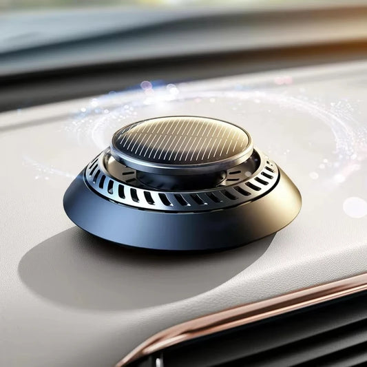Solar Rotating Car Mounted Fragrance Perfume Deodorant Car Accessories Aromatherapy Air Freshener with Rotating Arm