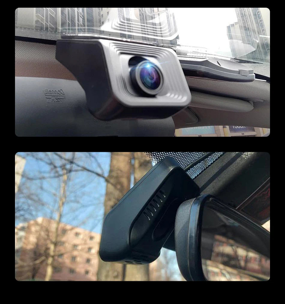 JMCQ USB ADAS Car DVR Dash For Android Auto Multimedia Player Front & Rear Dual Camera Loop Recording Motion Detection Cameras