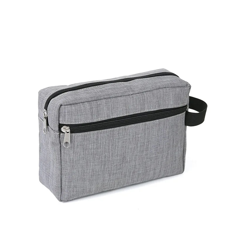 Multifunctional Simple Waterproof Oxford Cloth Cosmetics Bag Thickeneded Double-layer Cosmetic Bag Large Capacity Portable St...