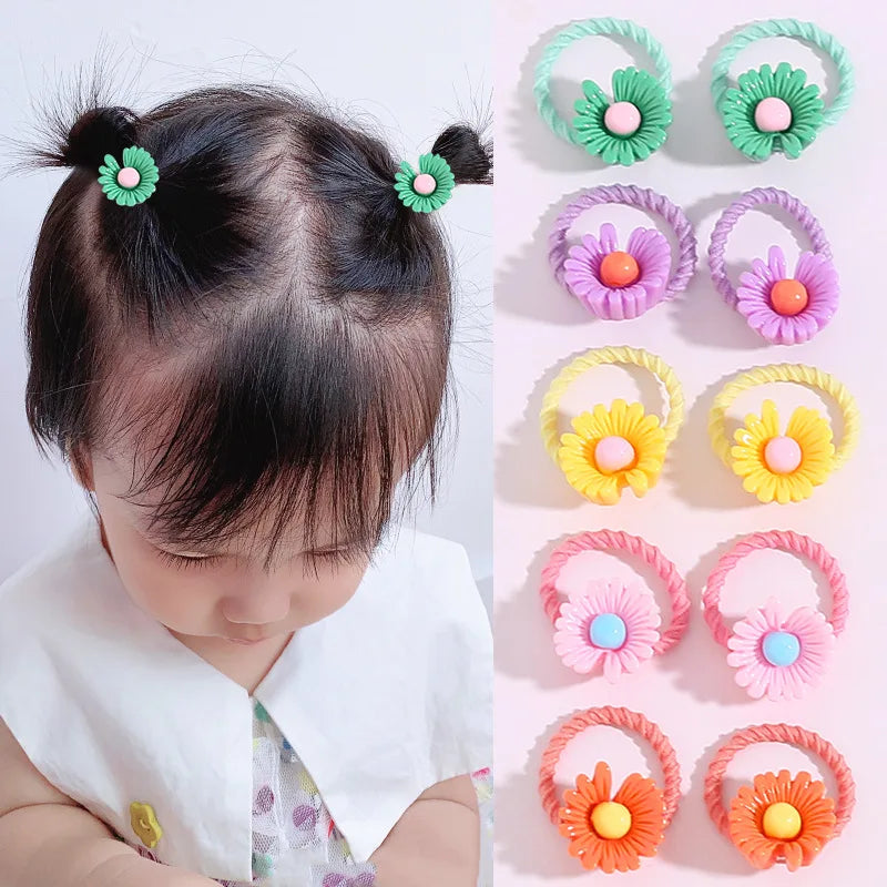 Children's Rubber Bands Do Not Harm Hair Girl Headbands Korean Baby Accessories Rings Tie Rubber Bands Little Girl Headbands
