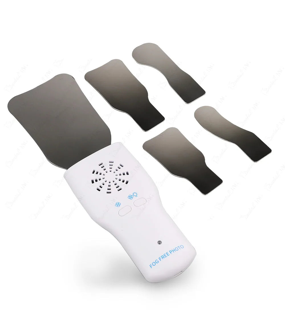 Dental Anti-Fog Mirrors Set Mirror With LED Light Orthodontic Reflectors Fog Free Intraoral Photography Stainless Steel Dentist