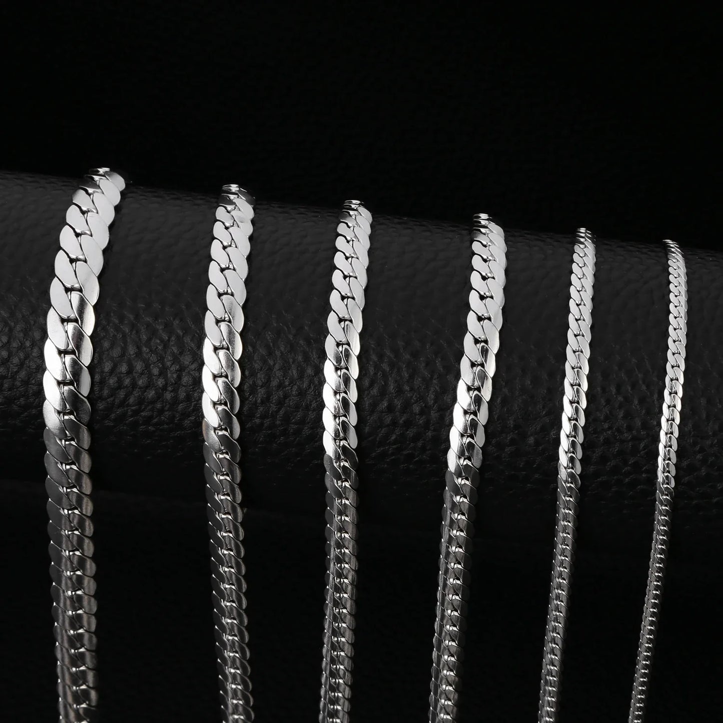3-8MM Width Stainless Steel Chain Necklace For Men Women Gold Color High Quality Waterproof Choker Hip Hop Jewelry Gift
