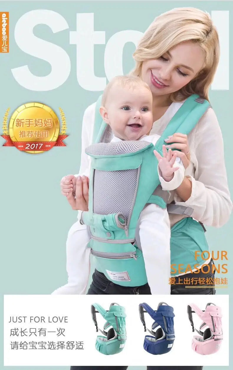 0-36 Months Ergonomic Baby Carrier Infant Kid Baby Hipseat Sling Front Facing Kangaroo Baby Wrap Carrier for Baby Travel