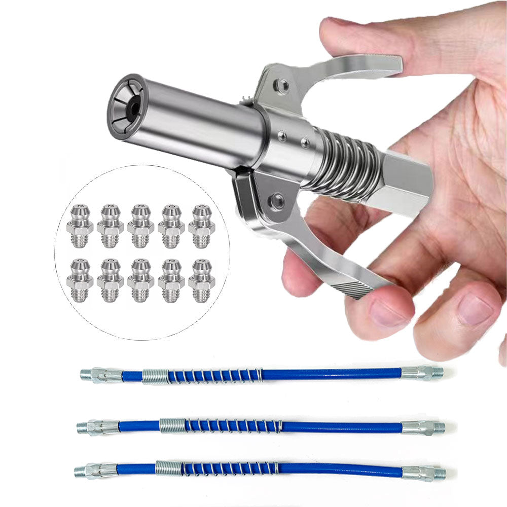 Car Grease Gun Coupler Hose 30/40/50cm Long Extension Oil Pump Quick Release Grease Tool Press Car Syringe for Repair Accessorie